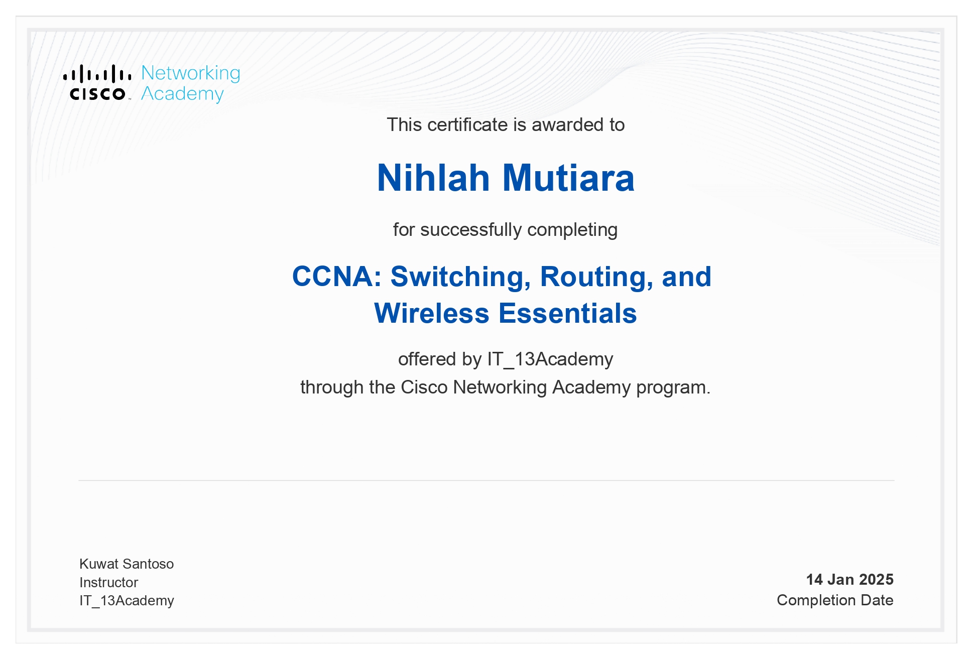 CCNA: Cisco Certified Network Associate